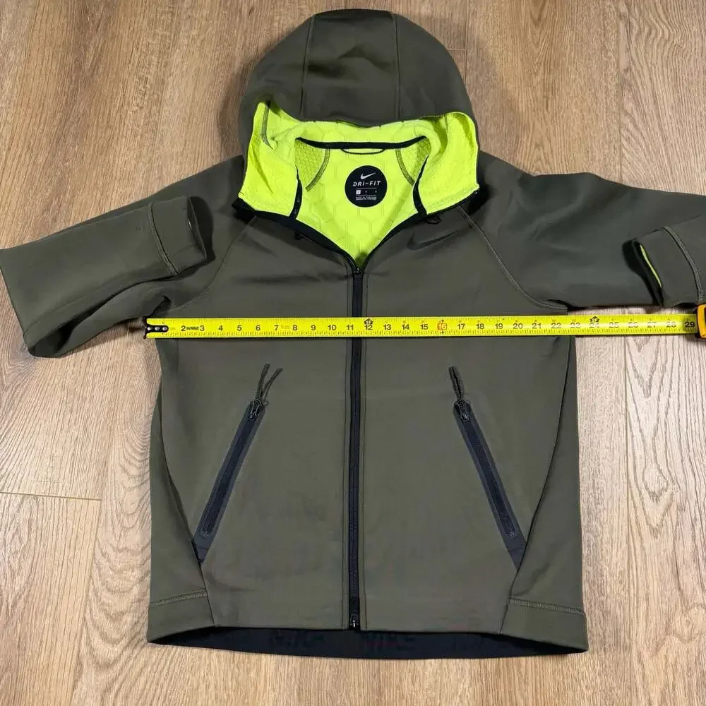 Nike Therma-FIT Sphere Max Olive Green Full Zip Hoodie Men’s Large - Picture 5 of 10